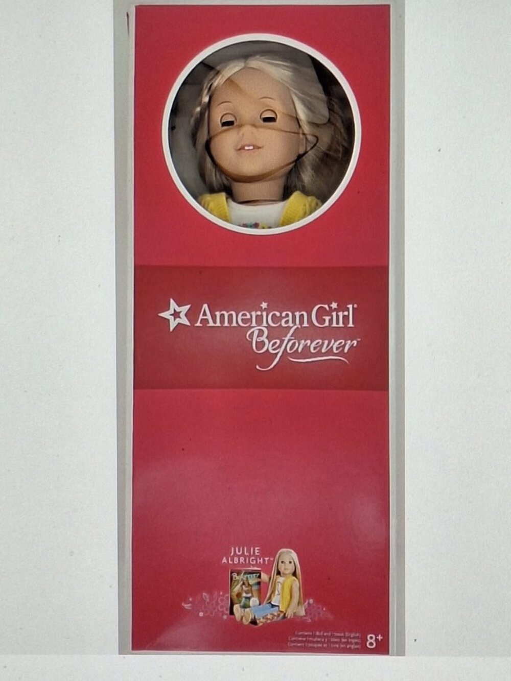 American Girl Julie Albright 18” Doll with box and additional outfit & accessory